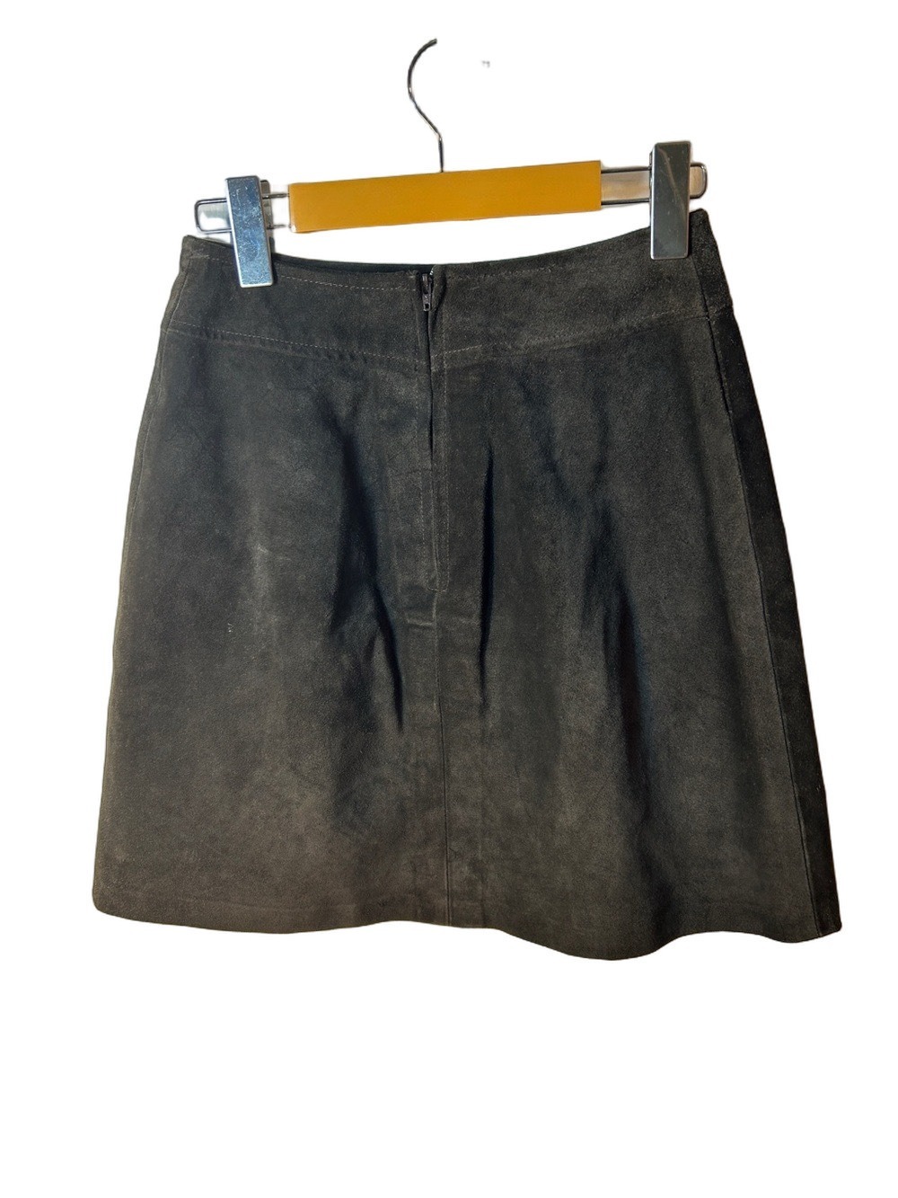 Danier Leather Brown Suede Leather Mini Skirt size 4 - Picture 5 of 5